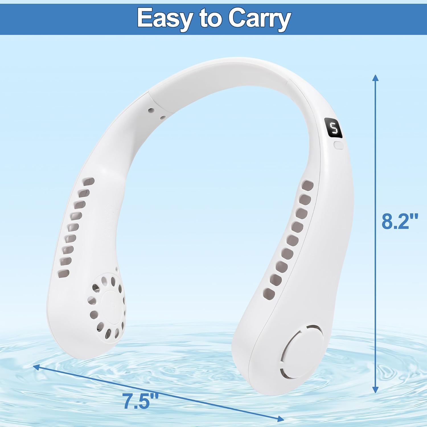 Smart Neck Hanging Fan - High Quality 3 Speeds Control Cooling Fan