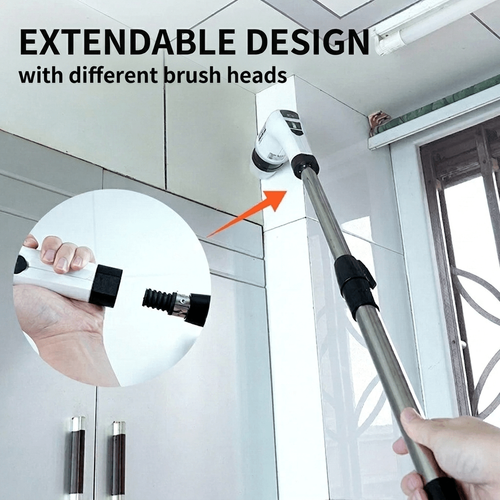 10 in 1 Electric Cleaning Brush (Waterproof) – Multi Brushes for cleaning Home & Car - Zantify
