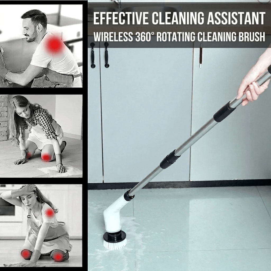 10 in 1 Electric Cleaning Brush (Waterproof) – Multi Brushes for cleaning Home & Car - Zantify